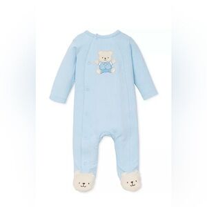 Blue Bear Embroidered Kids One Piece